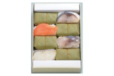 （冷蔵） 柿の葉寿司 ４種 ８個入 （さば、さけ、あじ、たい 各２個入） ／ 中谷本舗 お取り寄せグルメ 郷土料理 押し寿司 ゐざさ 奈良県 田原本町