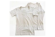 メンズ パンフリー リラクシングウェア半袖Tシャツ＆長袖Tシャツ セット ベージュ ／ まちづくり観光振興機構 下着 インナー 奈良県 田原本町