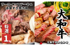 J04 特選 大和牛 詰め合わせ サーロインステーキ（200g×2） 赤身すき焼き用（600g）計1kg【毎月数量限定】 | お取り寄せ 肉 ステーキ グルメ おうち時間 冷凍 贅沢 和食 祝 牛肉 肉に ニク お肉 奈良県 御杖村