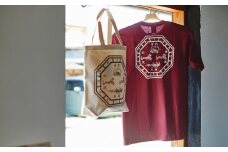 キトラ四神トートバッグ（白）＆Tシャツ（ワイン・LLサイズ）セット