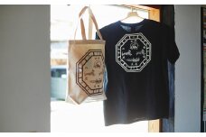 キトラ四神トートバッグ（白）＆Tシャツ（黒・Lサイズ）セット