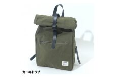 ALBERTON社の米軍帆布ARMY DUCKのロールバックパック　カーキードラブ色【1446263】