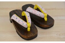 雪丸下駄 子ども用 ピンク（19cm）規