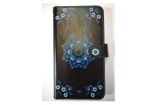 抗ウィルス！天平文様手帳型スマートフォンケース　Dデザイン　Lサイズ