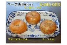 噛み応えと発酵に拘った当店定番ベーグルセット（3種各3個計9個）