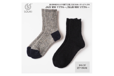 004Re Loop  SLUB MIX・JAZZ MIXソックスセット/Sサイズ(22~24cm) ///靴下 くつした ソックス くつ下 足元 レディース 婦人 メンズ 紳士 おしゃれ シンプル カジュアル 肌触り ふっくら 日本製 奈良県 広陵町