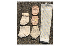 くちゅした・ソックチュ俺に任せろ5足セット女児7-9cm(新生児用) (広陵町) /// 靴下 くつした くつ下 ソックス 足元 キッズ 通年 おしゃれ かわいい 人気 日本製 奈良県 広陵町