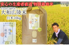 【令和6年度産】【10月下旬より順次発送予定】特別栽培米　奈良県広陵町産ヒノヒカリ　白米10kg /// ひのひかり ヒノヒカリ ブランド米 白米 ご飯 お米 大和米 おにぎり おむすび 安心 安全 美味しい 人気 直送 奈良県 広陵町