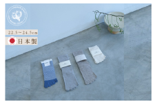 レディース５本指ソックスセット / ラミーソックス 5本指 オーガニックコットン 靴下