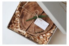 焼きヒノキのカッティングボード（化粧箱入り）｜木製 ひのき キッチン用品 吉野町 プレート 皿 アウトドア シンプル カフェ 人気 おすすめ