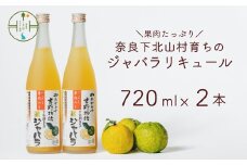じゃばらリキュール 720ml×2本 吉野物語 奈良下北山村育ちのジャバラ 柑橘 お酒 果実酒 宅飲み ギフト