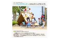 木製 ウッドマウンテン（ボルダリングタイプ）無塗装 防腐加工済 国産材 環境配慮 外遊び 屋外 アスレチック 遊具 公園