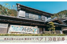 清流の宿かわせみ ペア1泊2日 宿泊券 下北山村で素泊まり。