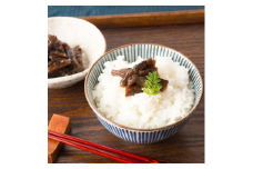 M181　ゆずと椎茸の佃煮天王醤油味、角長醤油味３個セット