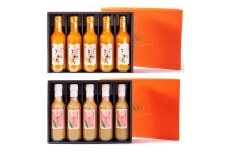 M284　きわみみかんジュースとあら川の桃ドリンク　２００ｍｌ×各５本