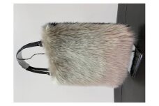 M435　エコファーバイカラーバッグ