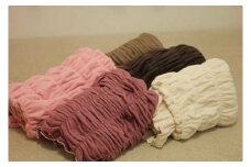 綿モダール　のびふわストレッチブランケット（ワイン）