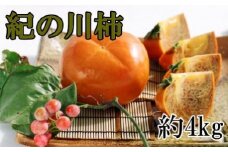 【希少】紀の川柿約4kg（種無し・黒あま柿）秀選品【2021年10月中旬以降発送】