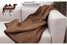 厳しい自然が生んだ暖かさ　キャメル100%（毛羽部分）毛布　ハーフサイズ（140×100cm）CA-21R