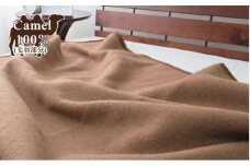 厳しい自然が生んだ暖かさ　キャメル100%（毛羽部分）毛布　シングル（140×200cm）CA-20S