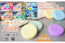 HERS バスラボ ＆ HERSバスラボクール 炭酸ガスの入浴剤 24種の香り 88回分 全6箱【 入浴剤  白元アース 風呂 日用品 バス用品 バスラボ 入浴剤 和歌山県 和歌山市 EY04-NT 】
