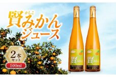 賢みかんジュース500ml 2本セット ギフト