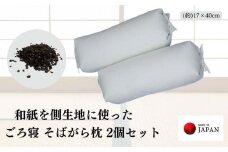 《和紙を使った そばがら枕 お昼寝 ごろ寝 大サイズ》和紙枕大2P