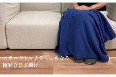 【デニム】スヌードやマフラーにもなる便利なひざ掛け SMGH-60 DN