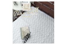 【セミダブル】ピュアシルク敷パッド 120×205cm 1枚 グレー SCC-1220SWC