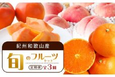 【3・7・11月 全3回】紀州和歌山産旬のフルーツセット（せとか・桃・富有柿） 定期便 【魚鶴商店】【UT72】