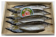 紀州伝統の灰干し製法で仕上げた 灰干しカマスと灰干しさんま 各4尾 の セット