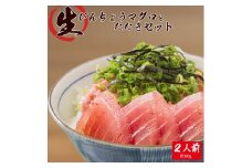 那智勝浦直送！天然もちもち生ビン長まぐろとたたきセット 2人前【UT99】