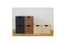 Bosk バスク ミニ収納ボックス S 2個セット【ブラウン】 タツクラフト 【Tk237】