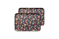 タツクラフト 友禅和紙トレー L 39cm 2枚セット 桜 牡丹文 【Tk329】