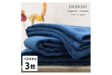 【バスタオル3枚組】オーガニックコットンバスタオル（60×120cm） 彩りNB-B3