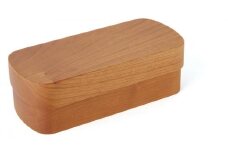 ◇銘木弁当箱 ブラックチェリー ナノコート 弁当包みセット【コトリ】【TN169】