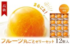 フルーツ丸ごと田村みかんゼリーセット 12個入［プレミア和歌山認定］高級『田村みかん』を丸ごと使用！［MG73］