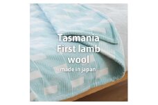 【セミダブル】洗えるタスマニアラムウール混毛布 160×200cm  OTW-SW-GR