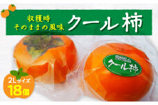 今のこの時期に!?冷蔵富有柿(クール柿)2Lサイズ18個入り【1105973】