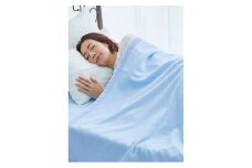 綿毛布 シーツ 寝具セット シングル 綿毛布とかんたんシーツのセット ブルー【1134121】