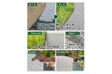 ガーデニングや庭の景観改善に使用　雑草を防ぎ草抜き作業を軽減　水を通す強度抜群の防草シート【1314928】