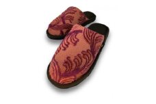 NAKAYA KINKAZAN TEXTILE  金華山スリッパ　フェザー レッド 1足【1588181】