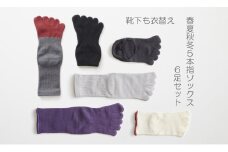 5本指ソックス春夏秋冬セット(22-24㎝)(A422-2)