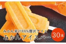 【早和果樹園】みかんアイスバー（氷菓）30本入（A495-3）
