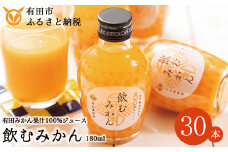 【早和果樹園】飲むみかん30本入（180ml）(A614-3)