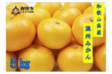 御坊市・日高川町・由良町産　温州みかん(ゆらっ子)5kg