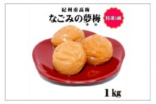 紀州南高梅　なごみの夢梅　1㎏　特選A級