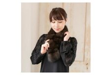 毛皮の王様 ロシアンセーブル裏付きビッグチョーカー ファーム