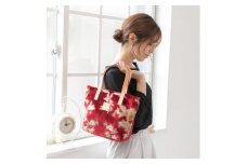 伝統の技が息づく逸品！　金華山織り トートバッグ　レッド