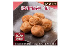 【定期便3回】紀州南高梅「花」塩分約6％